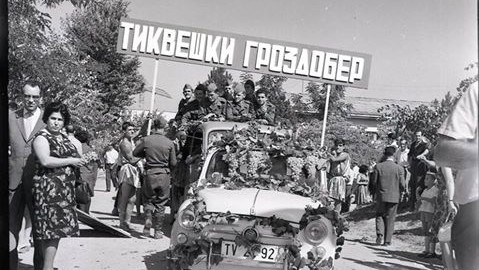 Стари фотографии на Кавадарци-првиот Тиквешки гроздобер- 1964 година