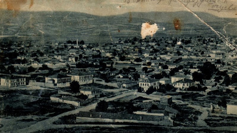Стари фотографии на Кавадарци-Панорама на Кавадарци oд 1915 година
