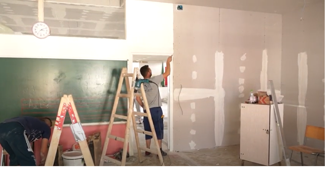 (видео)Реновирање  во ООУ“Гоце Делчев“